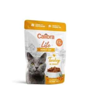 CALIBRA Cat Life Adult Turkey in gravy - wet cat food - 85g