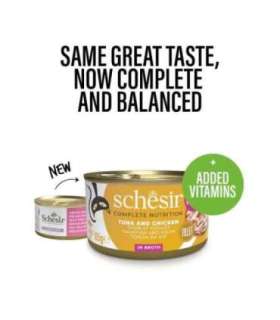 SCHESIR in cooking water Tuna with chicken and rice - wet cat food - 85 g