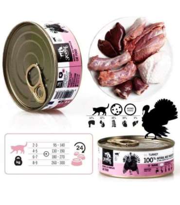 3COTY Turkey - wet cat food - 80g
