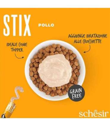 SCHESIR Stix Cream of chicken - treat for cats - 6x15g