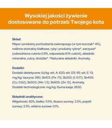 PURINA Cat Chow Chicken, Zucchini - wet cat food - 10x85 g