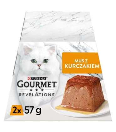 PURINA Gourmet Revelations Mousse with chicken in sauce - wet cat food - 2x57g