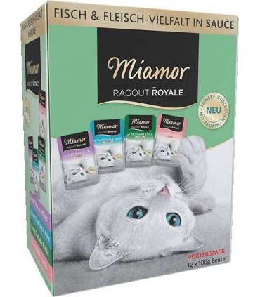 MIAMOR Ragout Royale Adult Mix in gravy - wet cat food - 12x100g