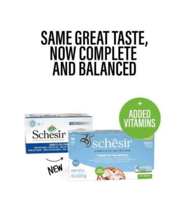 SCHESIR Tuna with sea bass in jelly - wet cat food - 6x50g