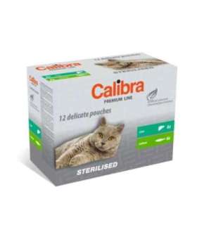 CALIBRA Cat Premium Sterilised - wet cat food - 12x100g