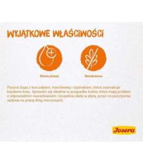 JOSERA Chicken soup with carrots and spinach - wet cat food - 70 g