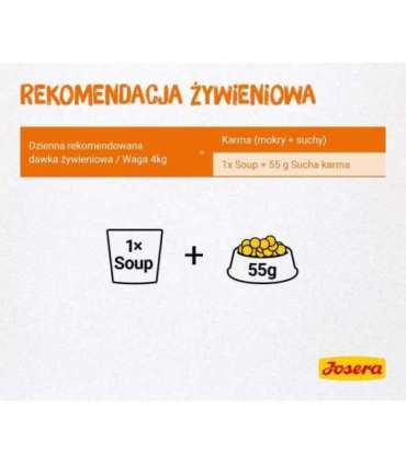 JOSERA Chicken soup with carrots and spinach - wet cat food - 70 g