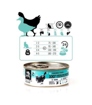 3COTY Chicken with duck For kittens - wet cat food - 80g