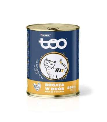 TEO Rich in poultry - wet cat food - 850g