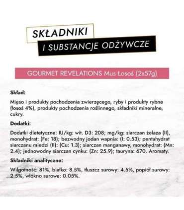 PURINA Gourmet Revelations Salmon - wet cat food - 2x57 g