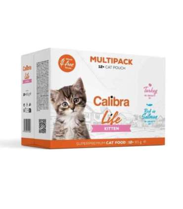 CALIBRA Cat Life pouches Kitten Multipack - wet cat food - 12x85g