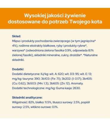 PURINA Cat Chow Lamb, Green Beans - wet cat food - 10x85 g