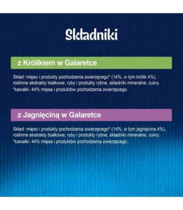 Felix Fantastic rabbit, lamb - wet food for cats 340 g (4x 85 g)