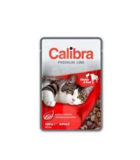 CALIBRA Cat Premium Adult Chicken & Beef - wet cat food - 100g