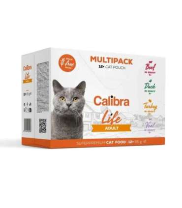 CALIBRA Cat Life Adult - wet cat food - 12x85g