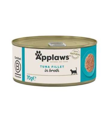 APPLAWS Tuna fillet in broth - wet cat food - 70g