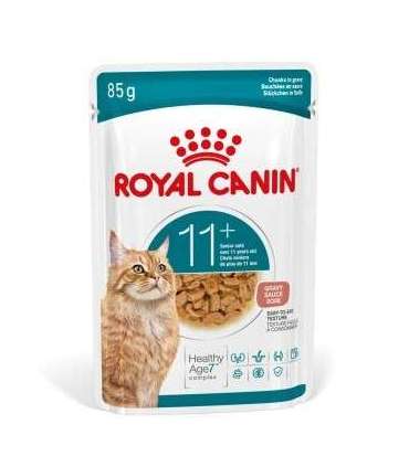ROYAL CANIN Ageing 11+ Chunks in gravy - wet cat food - 12x85g