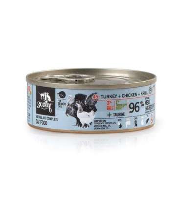 3COTY Turkey with chicken and krill Senior - wet cat food - 80g