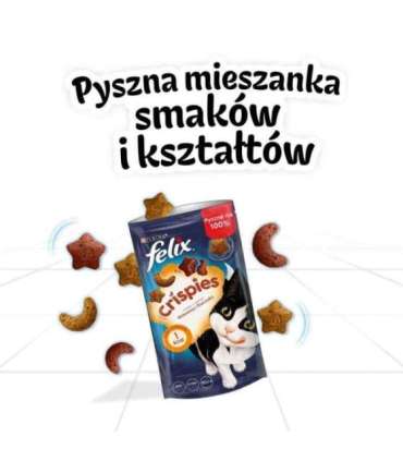 FELIX Crispies Beef, Chicken - dry cat food - 45 g