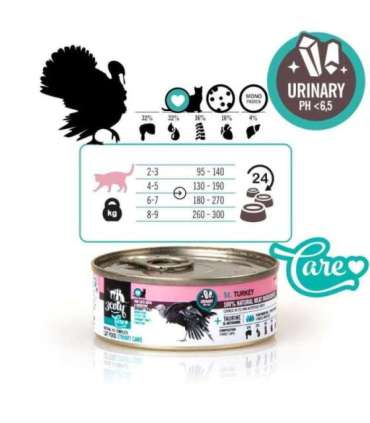 3COTY Turkey Struvite care - wet cat food - 80g