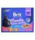 BRIT Cat Pouches Family Plate - wet cat food - 12 x 100g