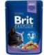 BRIT Cat Pouches Family Plate - wet cat food - 12 x 100g
