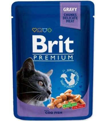 BRIT Cat Pouches Family Plate - wet cat food - 12 x 100g