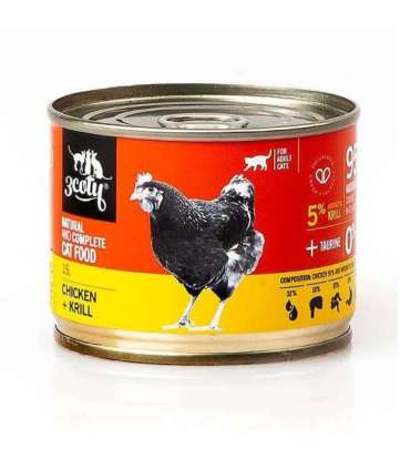 3COTY 15. Chicken and krill - wet cat food - 180g