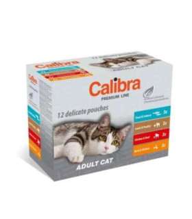 CALIBRA Cat Premium Adult - wet cat food - 12x100g