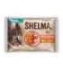 SHELMA Kitten with salmon and turkey in sauce - wet cat food - 4x85g