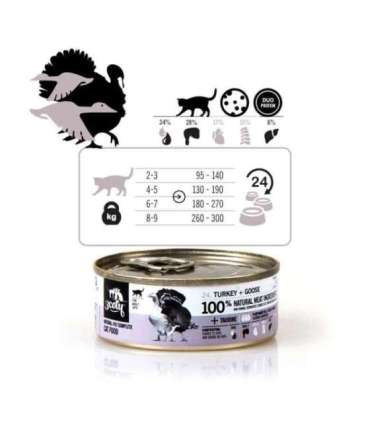 3COTY Turkey with goose - wet cat food - 80g