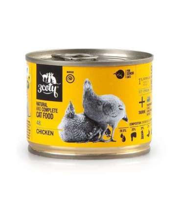 3COTY 48. Chicken with spirulina - wet cat food - 180g