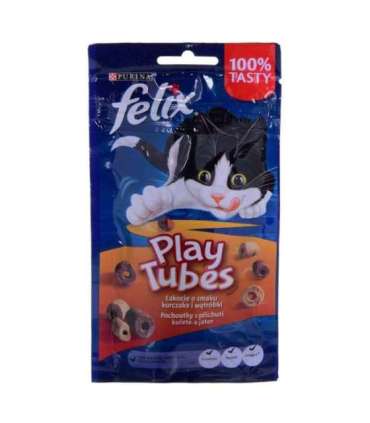 FELIX Play Tubes Chicken, Liver  - dry cat food - 50 g