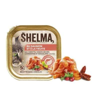 SHELMA Salmon and trout pate - wet cat food - 100g