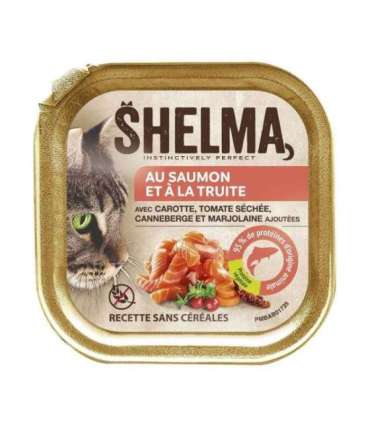 SHELMA Salmon and trout pate - wet cat food - 100g