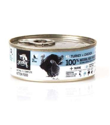 3COTY Turkey with chicken For kittens - wet cat food - 80g