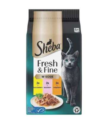 Sheba Fresh & Fine Mini Fish Dishes in Sauce 6 x 50g