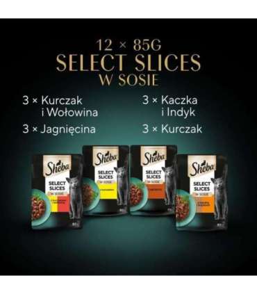 Sheba Selection in Sauce Juicy Flavours 12 x 85 g