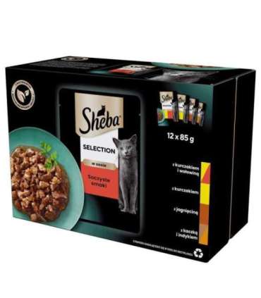 Sheba Selection in Sauce Juicy Flavours 12 x 85 g