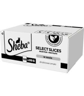 SHEBA Select Slices Poultry flavors - wet cat food - 120 x 85g