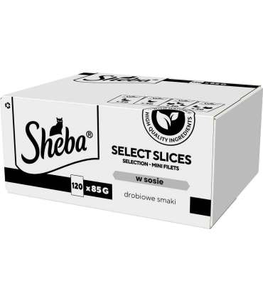 SHEBA Select Slices Poultry flavors - wet cat food - 120 x 85g
