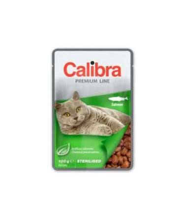 CALIBRA Cat Premium Sterilised Salmon - wet cat food - 100g