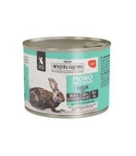 WIEJSKA ZAGRODA Rabbit monoprotein for kittens - wet cat food - 200g