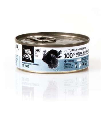 3COTY Turkey with chicken - wet cat food - 80g