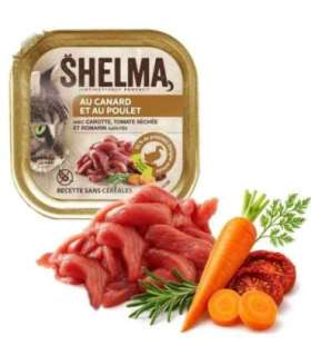 SHELMA Duck and chicken pate - wet cat food - 100g