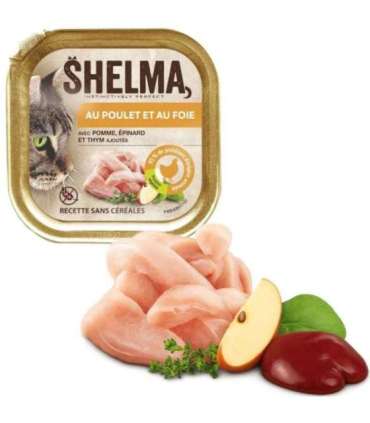 SHELMA Chicken and liver pate - wet cat food - 100g