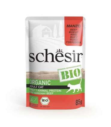 SCHESIR Bio Beef in pate - wet cat food - 85g