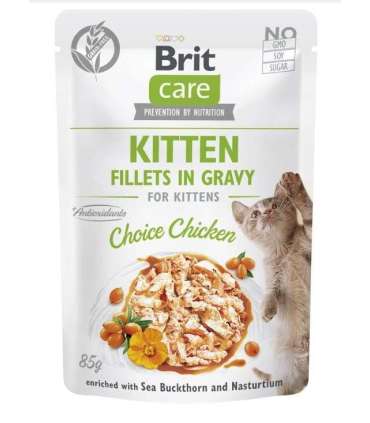 BRIT Care Cat Kitten Choice Pouch - wet cat food - 85 g