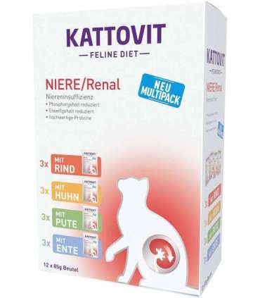KATTOVIT Feline Diet Niere/Renal - wet cat food - 12 x 85g