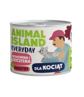 ANIMAL ISLAND Everyday Beef and game for kittens - wet cat food - 185g